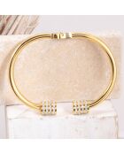 Bracelet Domika doré/blanc