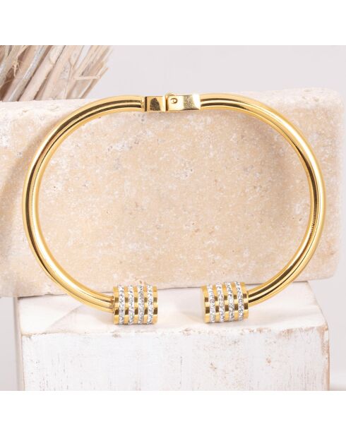 Bracelet Domika doré/blanc