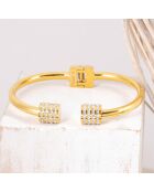 Bracelet Domika doré/blanc