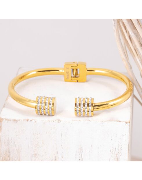 Bracelet Domika doré/blanc