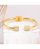 Bracelet Domika doré/blanc