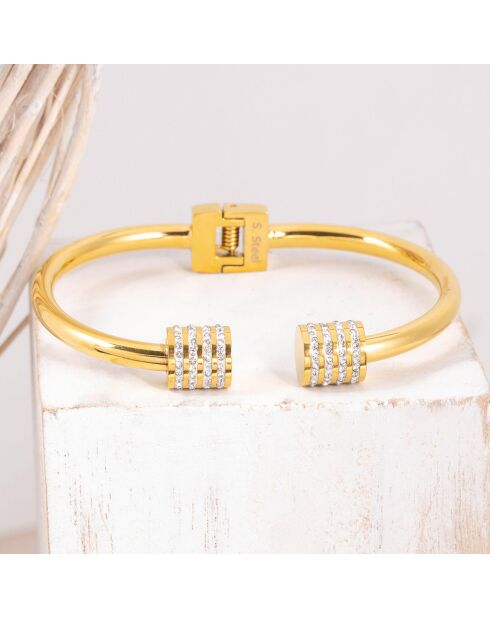 Bracelet Domika doré/blanc