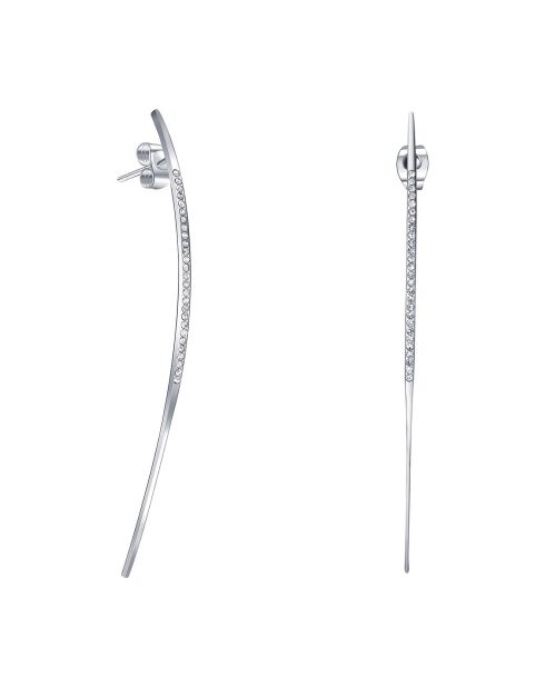 Ohrringe Nora silber/weiß