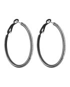 Oriana Steel Noche schwarze Ohrringe