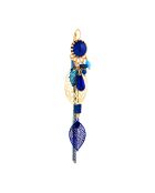 Boucles d'oreilles Cadician doré/bleu