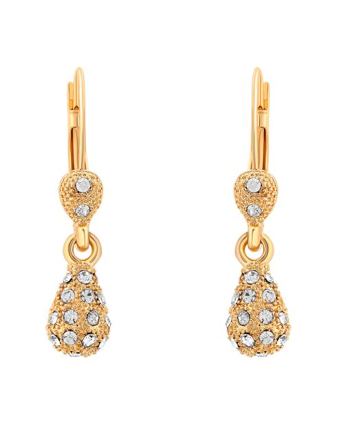 Limpia goud/witte oorbellen