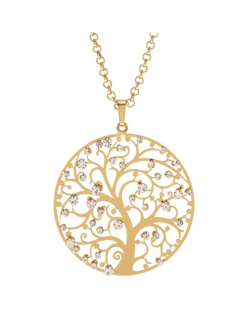 Collier Natura Gold & Crystal Apples doré