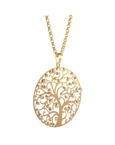 Collier Natura Gold & Crystal Apples doré