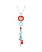 Halskette Luana silber/blau/rot