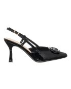 Slingbacks Vernice noirs - Talon 8 cm