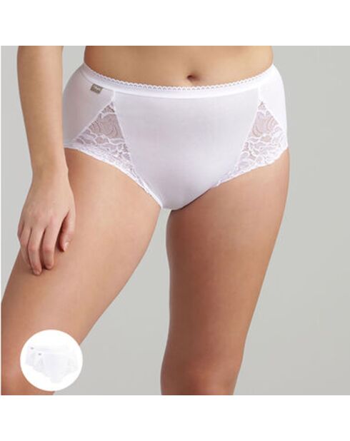 2 Culottes Coton & Dentelle blanches
