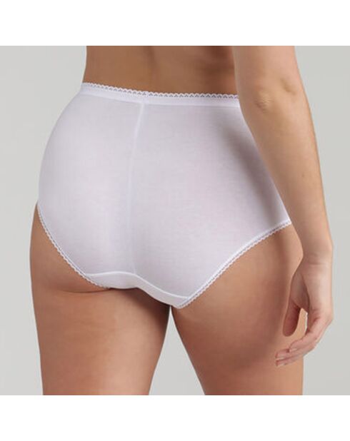 2 Culottes Coton & Dentelle blanches