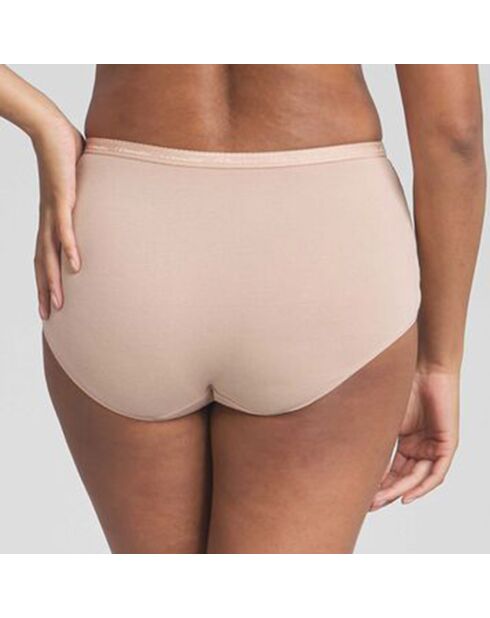 2 braguitas de algodón orgánico de color beige