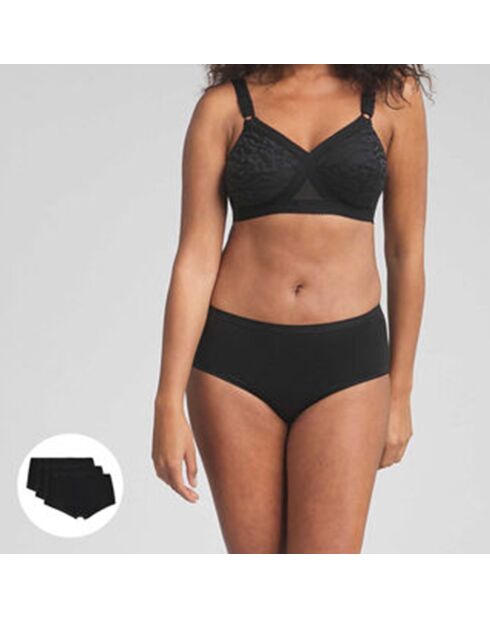 2 Culottes en Coton Bio noires