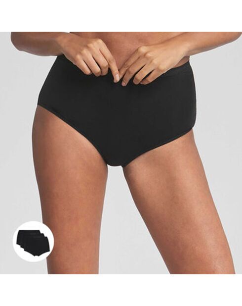 2 schwarze Höschen aus Biobaumwolle