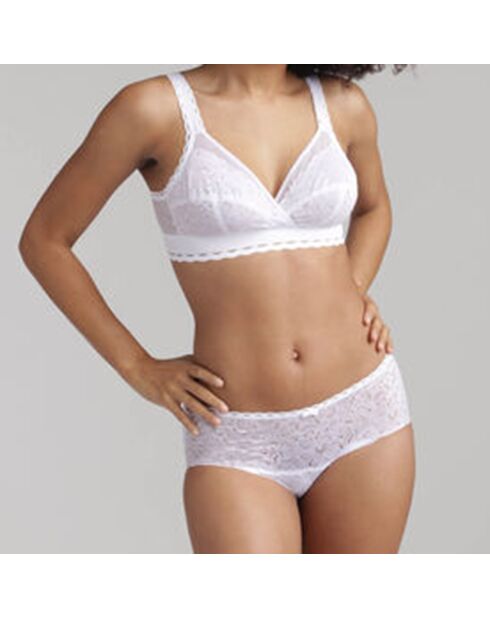 Weißer BH ohne Bügel für Damen