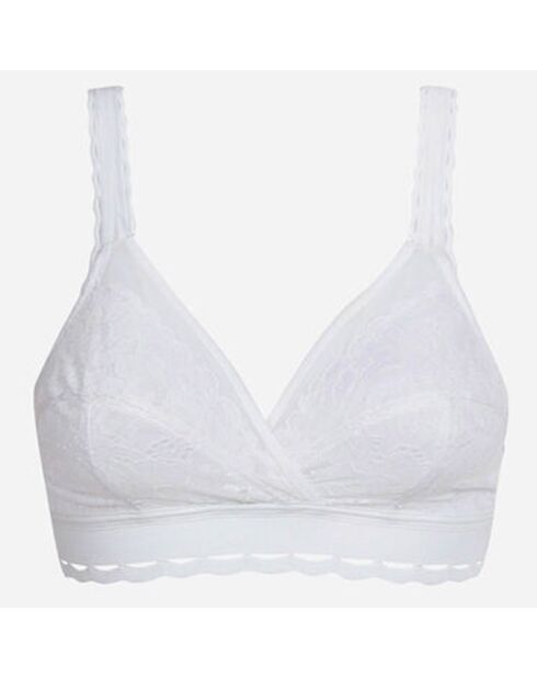 Weißer BH ohne Bügel für Damen