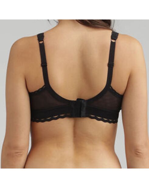 Soutien-gorge sans armatures Coeur Croisé Féminin noir