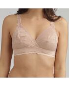 Soutien-gorge sans armatures Coeur Croisé Féminin beige