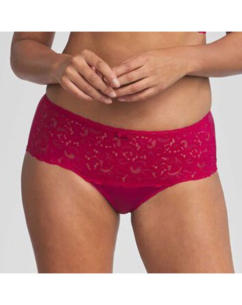 Culotte en dentelle Coeur Croisé Féminin doux begonia