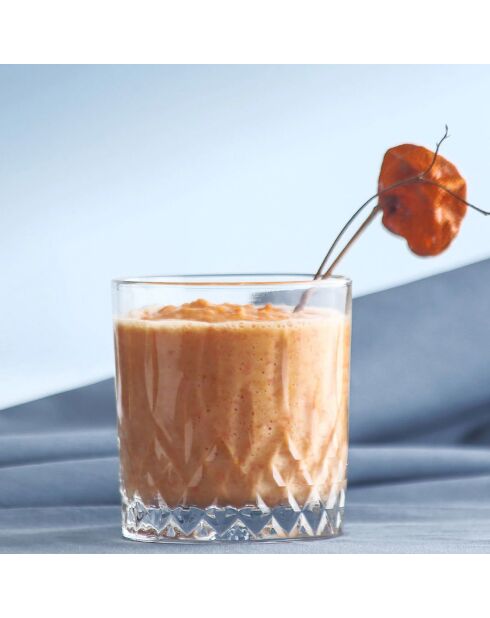 6 Verres à whisky transparents - 330ml