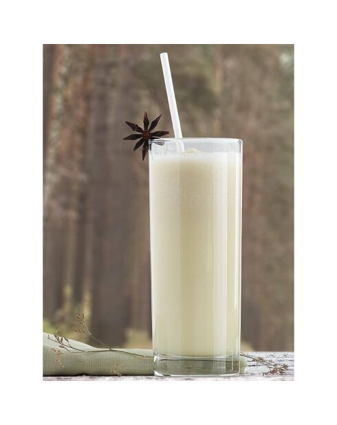 6 Verres à cocktail long drink transparents - 295ml