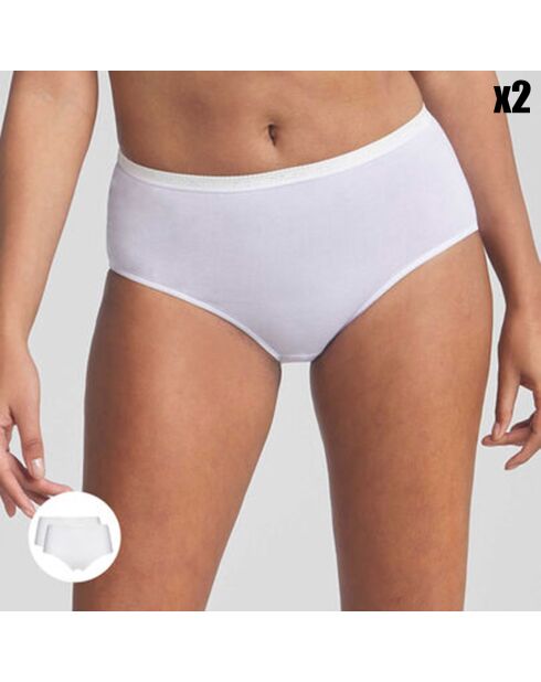 2 Culottes en Coton Bio blanches
