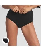 2 schwarze Höschen aus Biobaumwolle