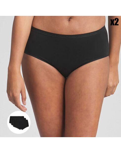 2 Culottes en Coton Bio noires