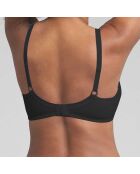 Air Flower Elegance zwarte draadloze bh