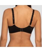 Air Flower Elegance zwarte draadloze bh