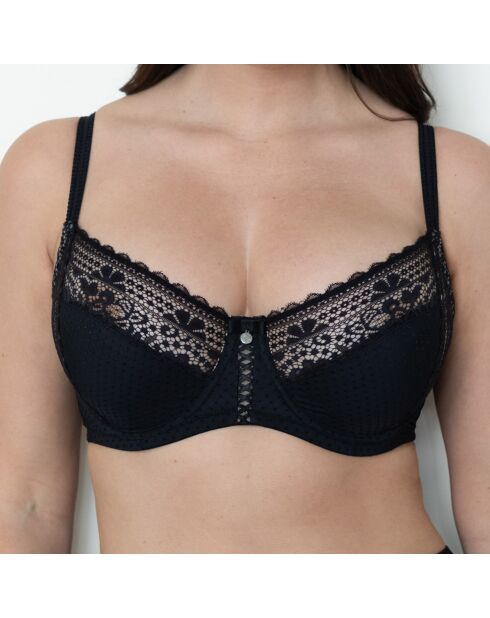 Zwarte bh met beugel Élisa