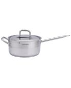 Casserole & Couvercle en inox induction gris - D.28 cm