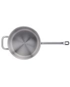 Casserole & Couvercle en inox induction gris - D.28 cm