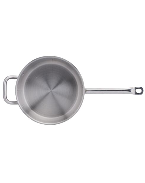 Casserole & Couvercle en inox induction gris - D.28 cm
