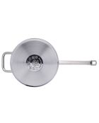 Casserole & Couvercle en inox induction gris - D.28 cm