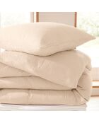 Parure housse de couette en gaze de coton naturel