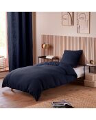Parure housse de couette en gaze de coton orage