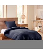 Parure housse de couette en nid d'abeille orage