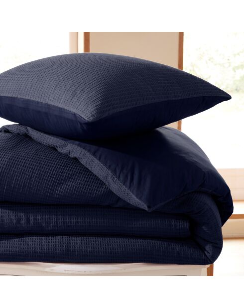 Parure housse de couette en nid d'abeille orage