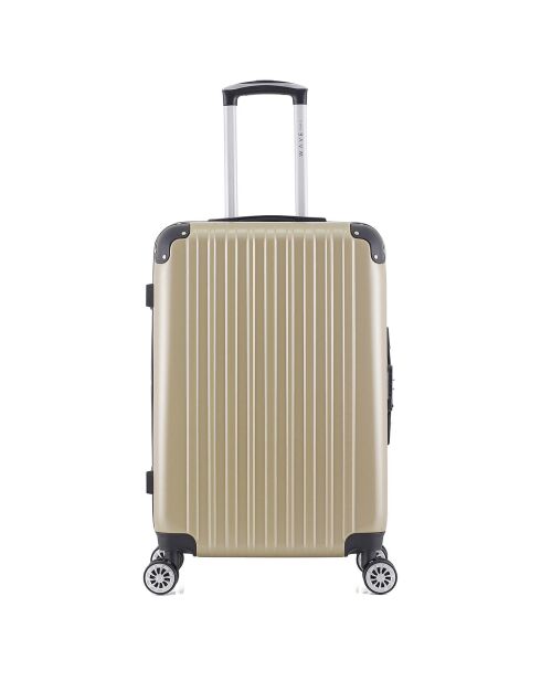 Valise Moyen Séjour 4 roues doubles Denali 65 cm beige