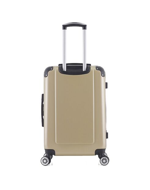Valise Moyen Séjour 4 roues doubles Denali 65 cm beige