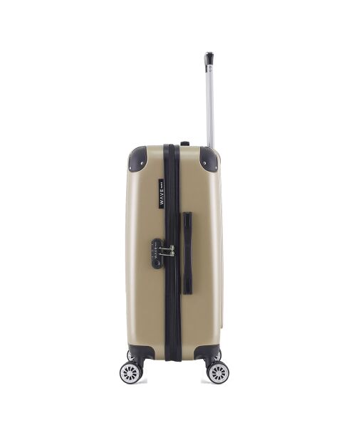 Denali Mittelgroßer Reisekoffer mit 4 Doppelrollen, 65 cm, beige