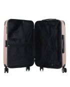 Valise Moyen Séjour 4 roues doubles Denali 65 cm rose doré