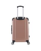 Valise Moyen Séjour 4 roues doubles Denali 65 cm rose doré