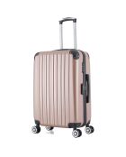 Valise Moyen Séjour 4 roues doubles Denali 65 cm rose doré