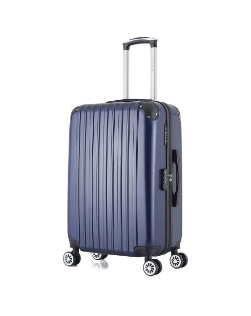 Valise Moyen Séjour 4 roues doubles Denali 65 cm bleu marine