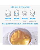 60 cerotti per occhi in collagene dorato