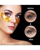 60 cerotti per occhi in collagene dorato