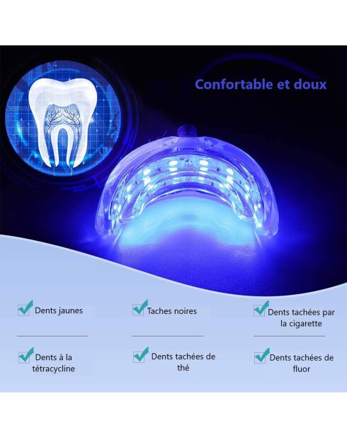 Dispositivo LED para blanquear los dientes